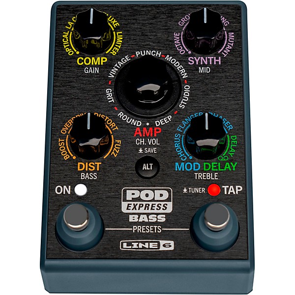 Line 6 POD Express Bass Effects Pedal Black | Guitar Center