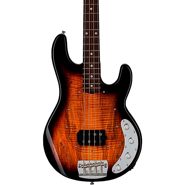 Sterling by Music Man StingRay RAY34 Spalted Maple Top Bass Guitar