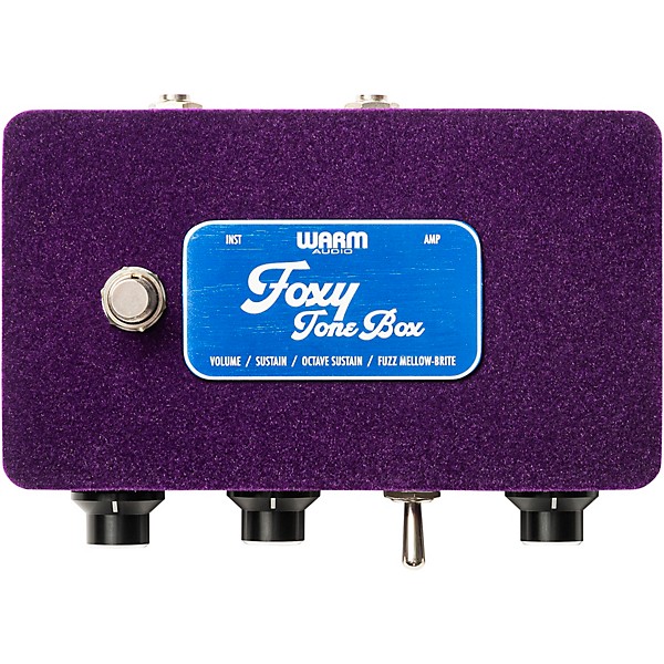 Warm Audio Foxy Tone Box Octave Fuzz Guitar Effects Pedal Purple