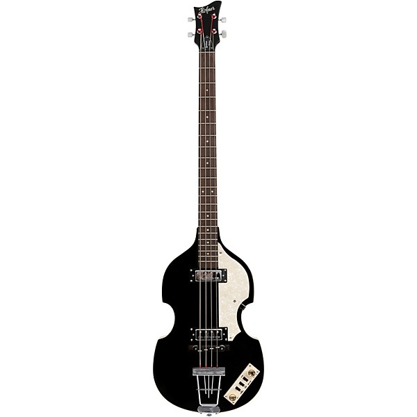 Hofner Ignition Series Short-Scale Violin Bass Guitar - Black