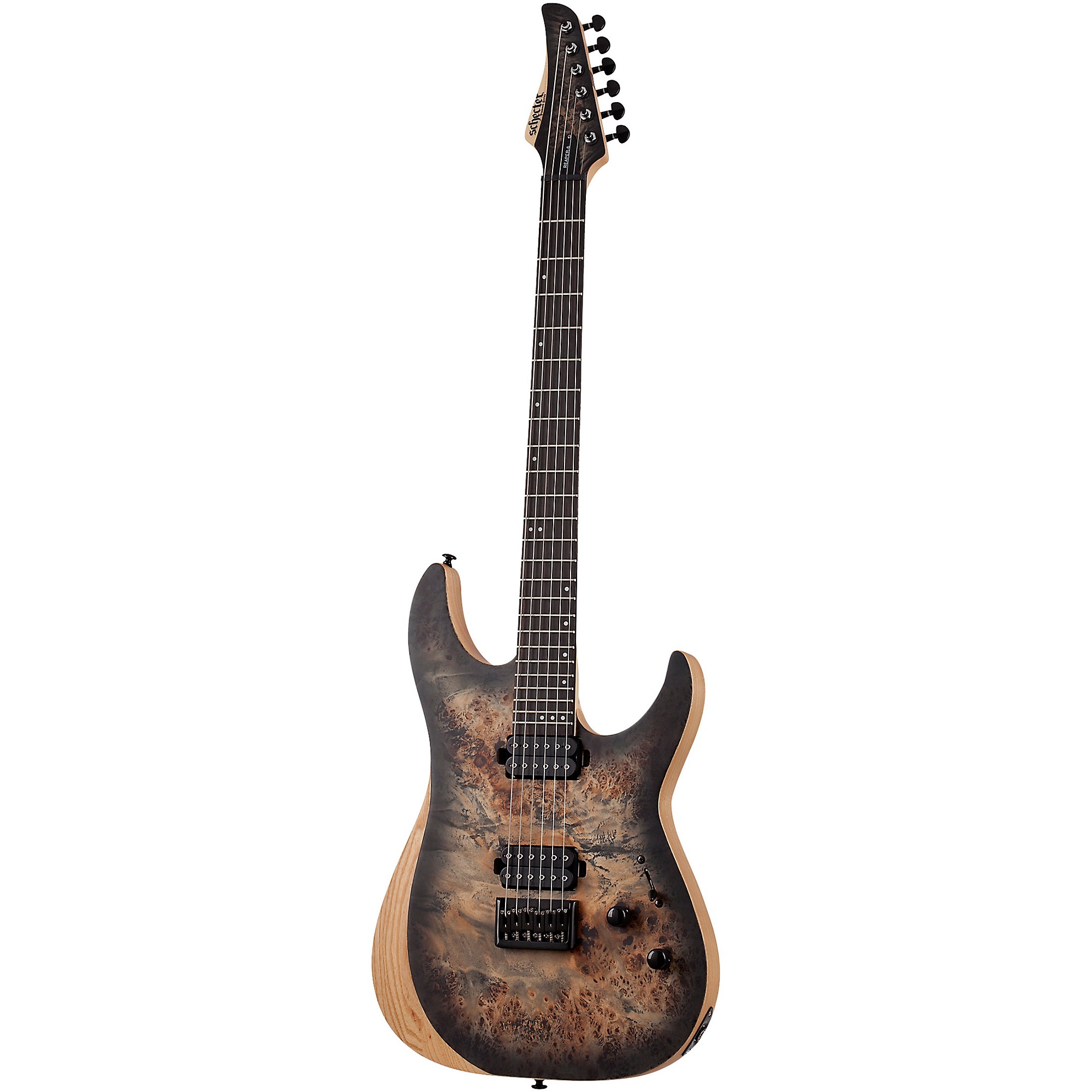 Schecter Guitar Research Reaper-6 Electric Guitar Charcoal Burst