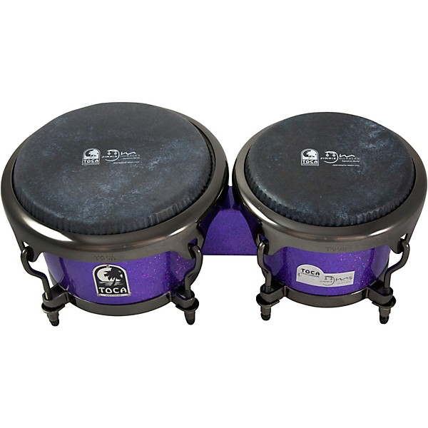 Toca Jimmie Morales Signature Series Purple Sparkle Bongos 7 and
