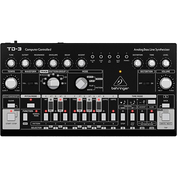 Behringer TD-3 Analog Bass Line Synthesizer Black | Guitar Center