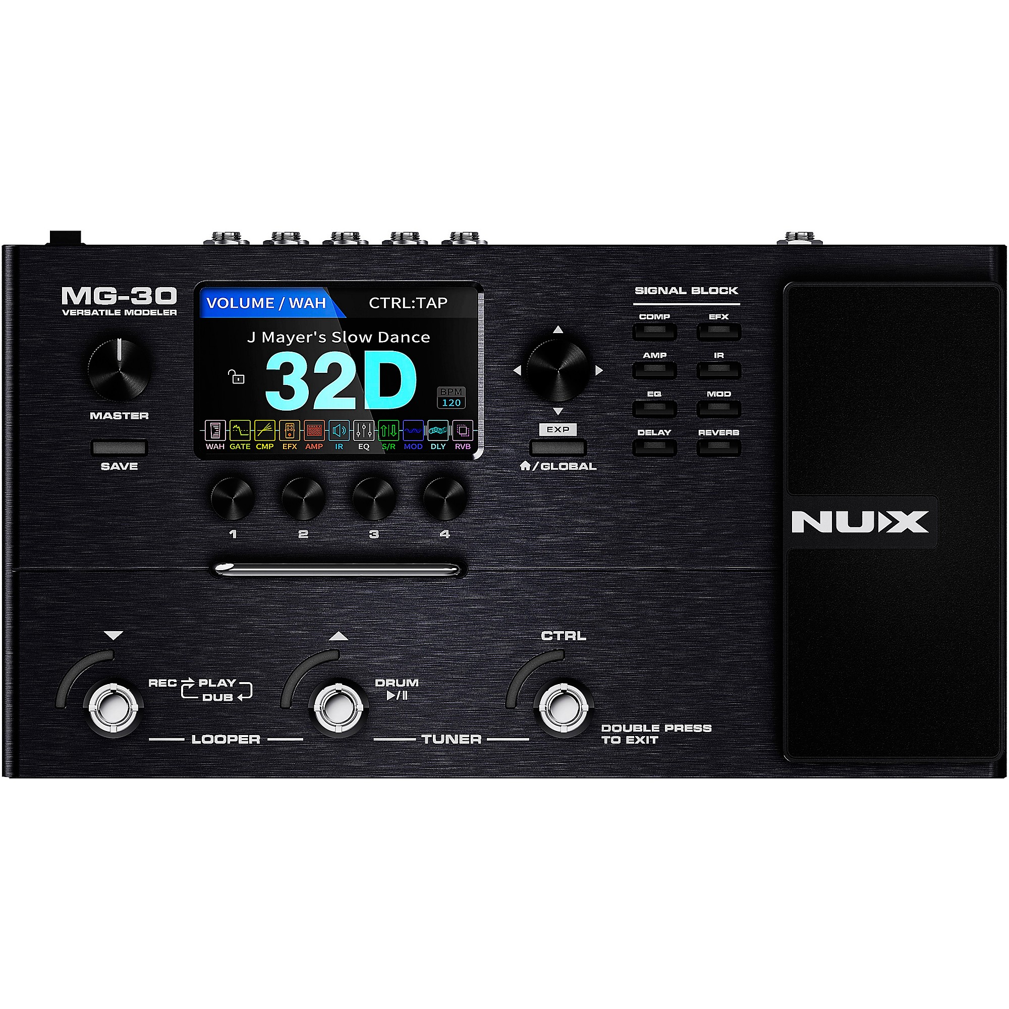 Open Box NUX MG30 Multi-Effects and Amp Modeler Effects Pedal