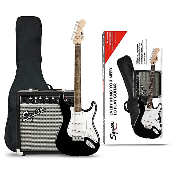 Open Box Squier Stratocaster Electric Guitar Pack With Squier