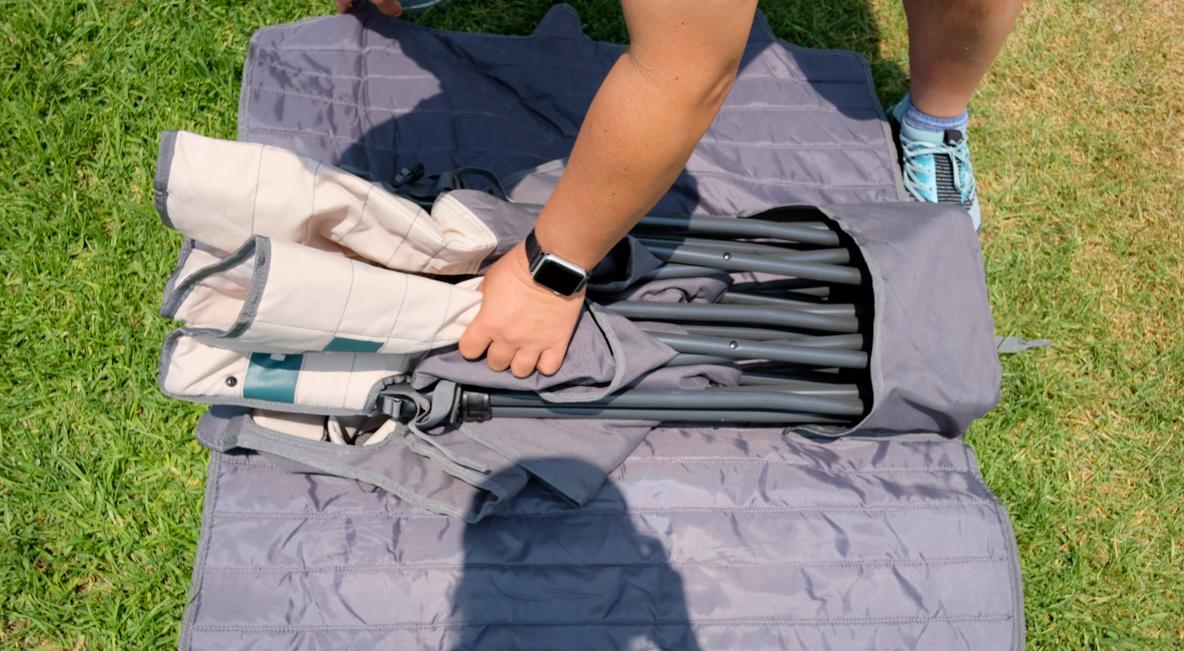 数秒でふたり分のソファに！キャンプや来客時にチョー使えます