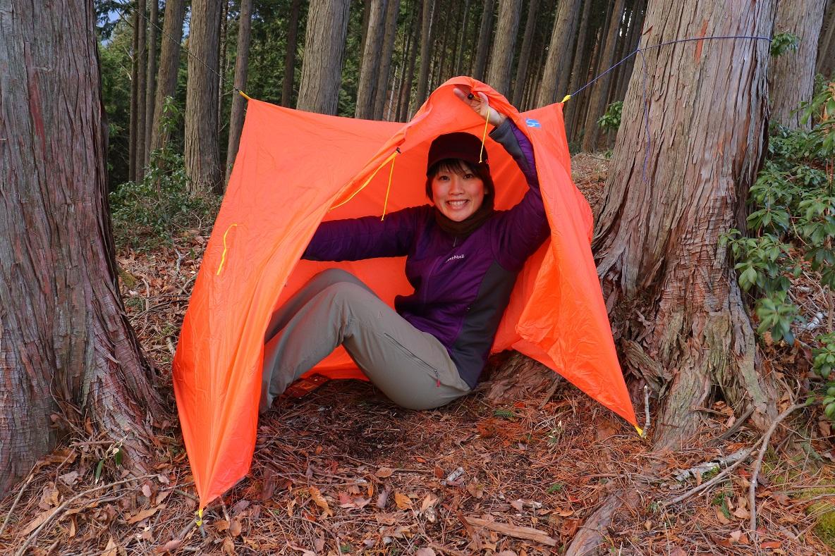 手のひらサイズのピコシェルターが「登山中のもしも…」のお守りなん