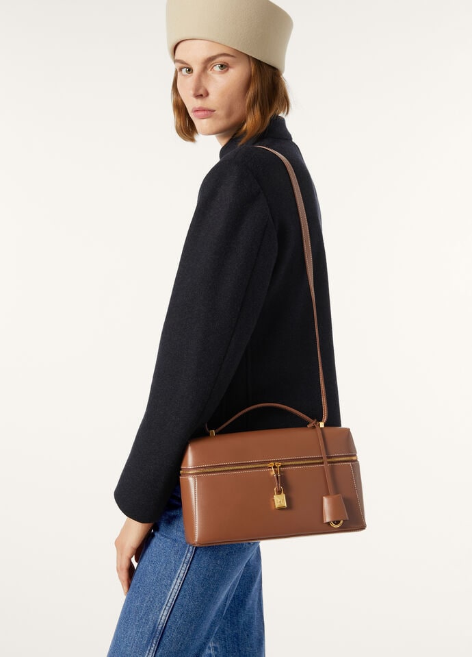 Extra Bag L27 Smooth Calfskin Mole/Sun Gold | Shoulder Bags Loro