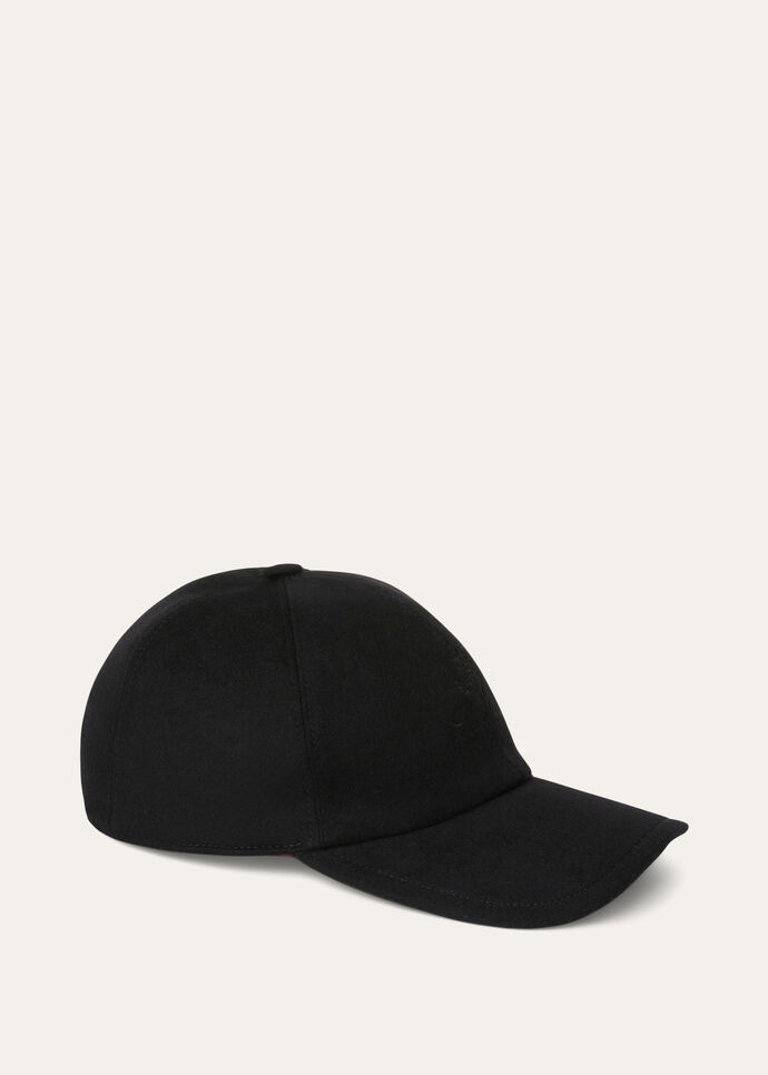 ベースボールキャップ カシミヤ - ストームシステム® ブラック | ロロ