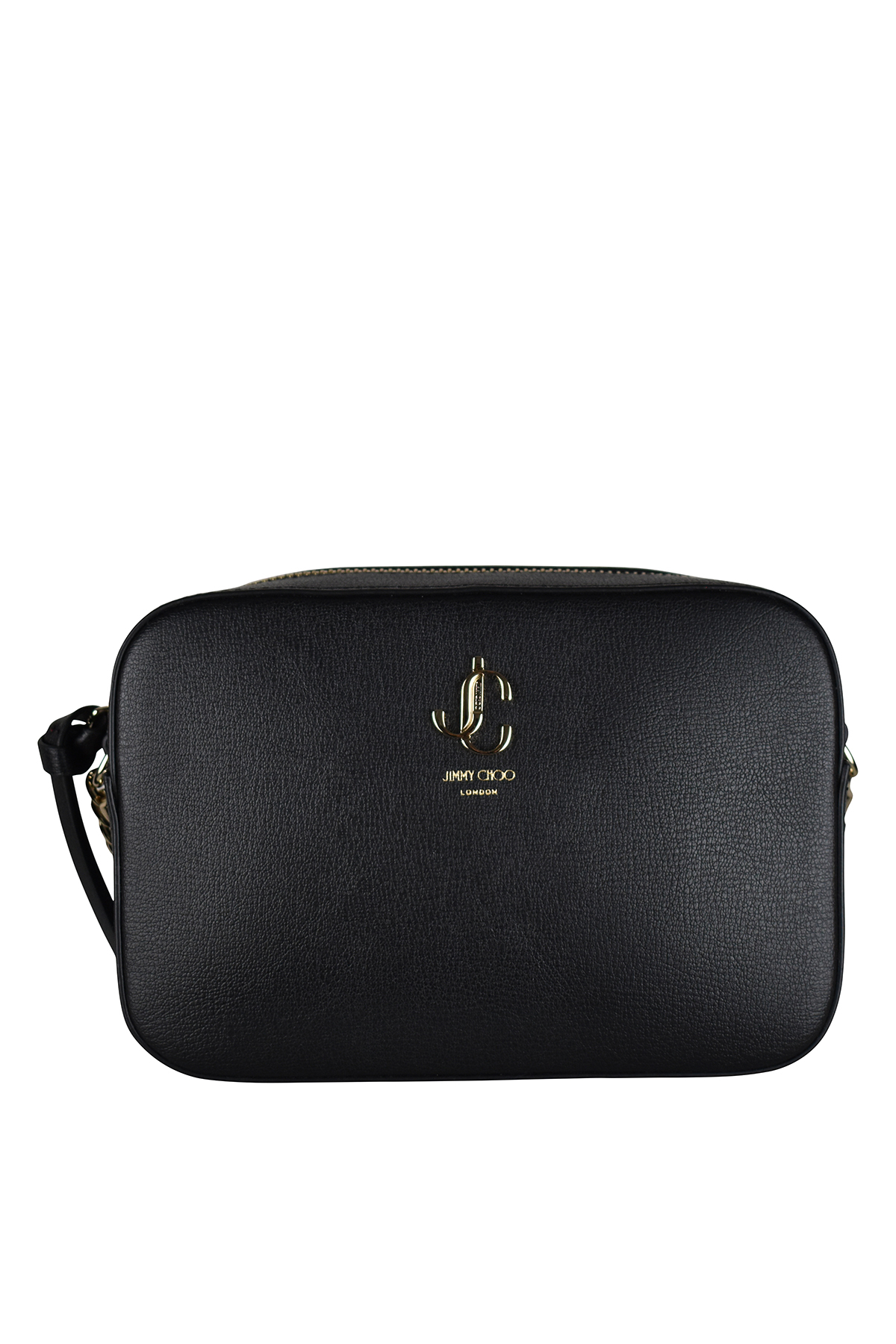 Women's Luxury Bags - Jimmy Choo Shoulder Bag in black grained leather