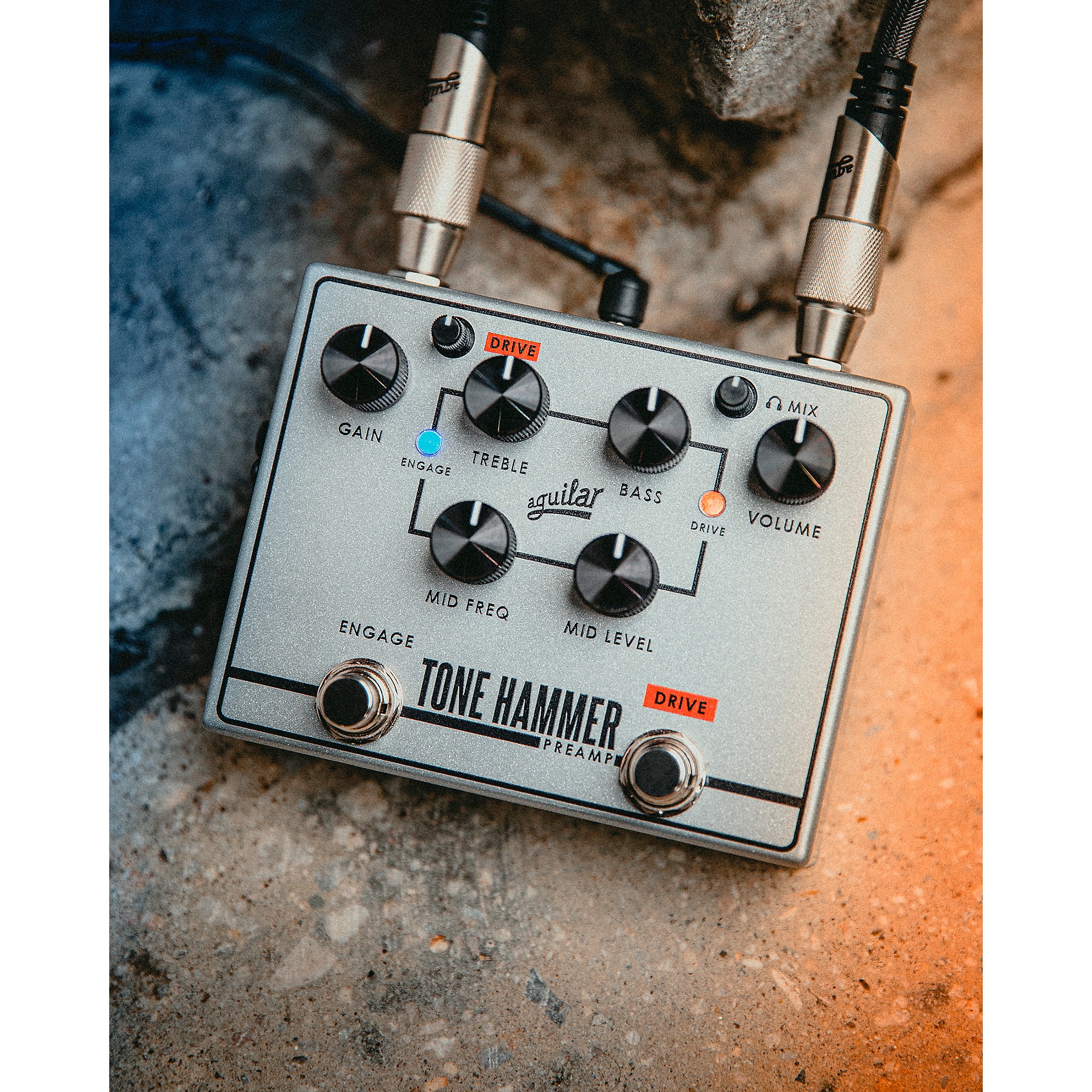 Aguilar Tone Hammer V2 Preamp Bass Effects Pedal | Music & Arts