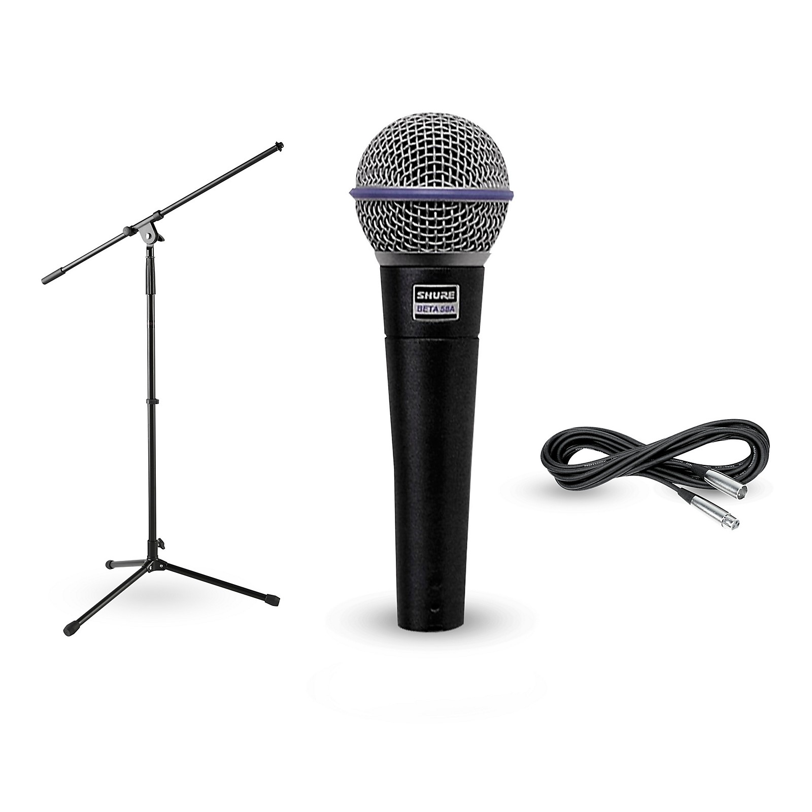 Shure BETA 58A, Stand & Cable Package | Music & Arts