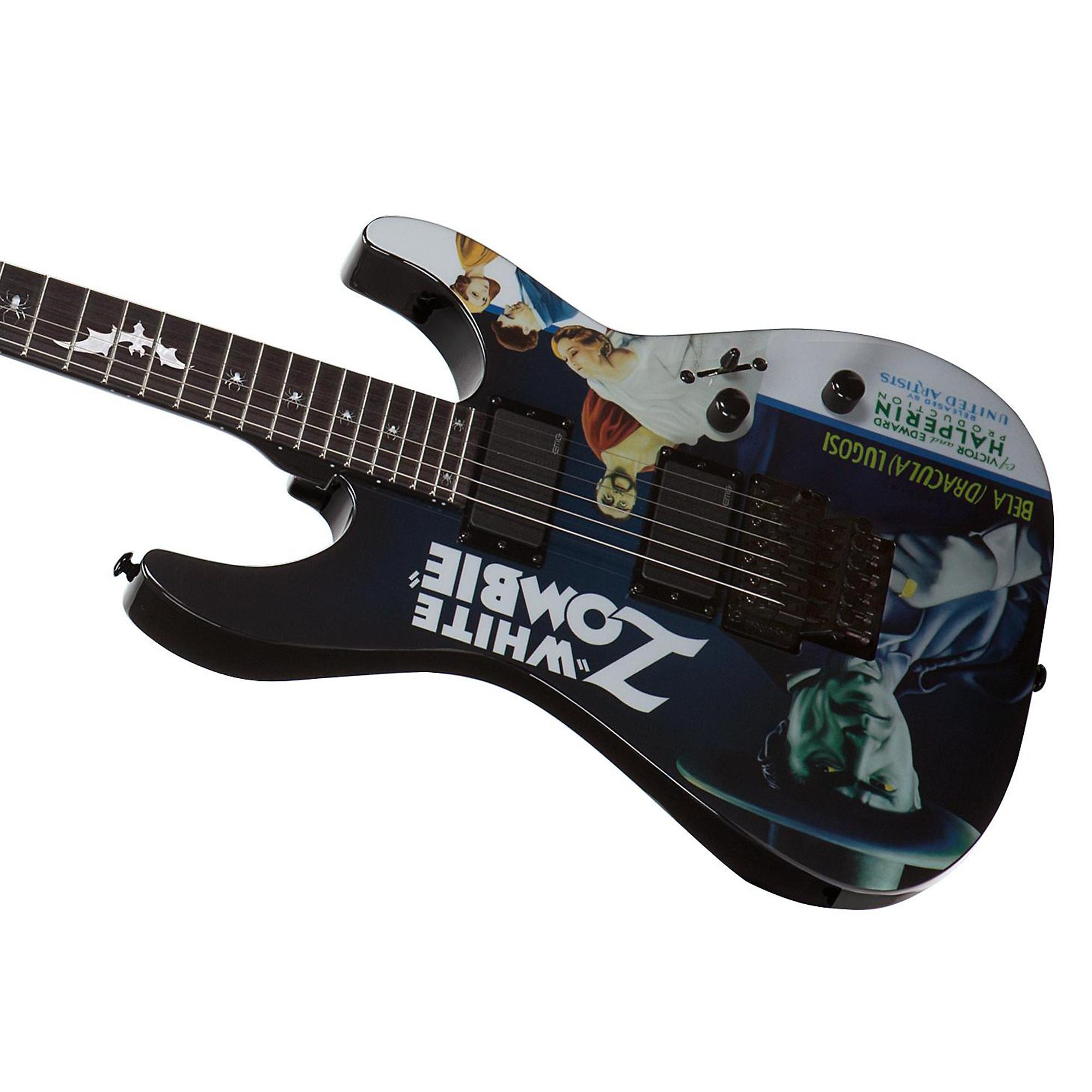 ESP LTD Kirk Hammett Signature White Zombie Electric Guitar