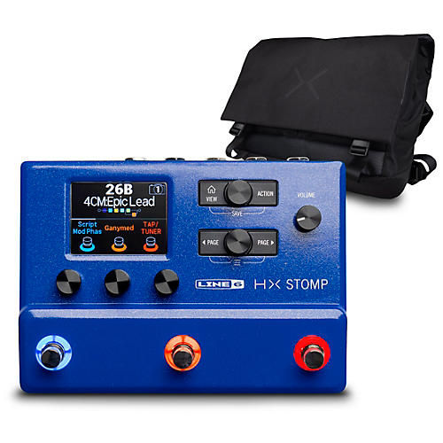 Line 6 HX Stomp Limited Edition Multi-Effects Pedal-Lightning Blue