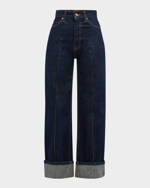 Ramy Brook Zora Embellished Floral Cutout Jeans | Neiman Marcus