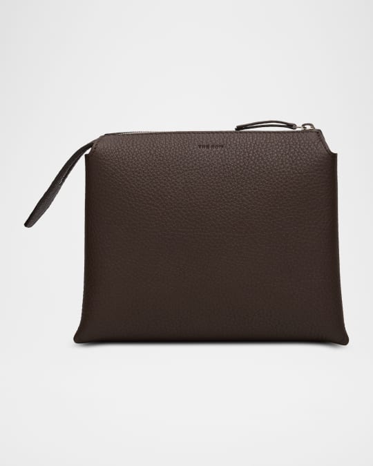 THE ROW Nu Mini Twin Crossbody Bag in Grain Leather | Neiman Marcus