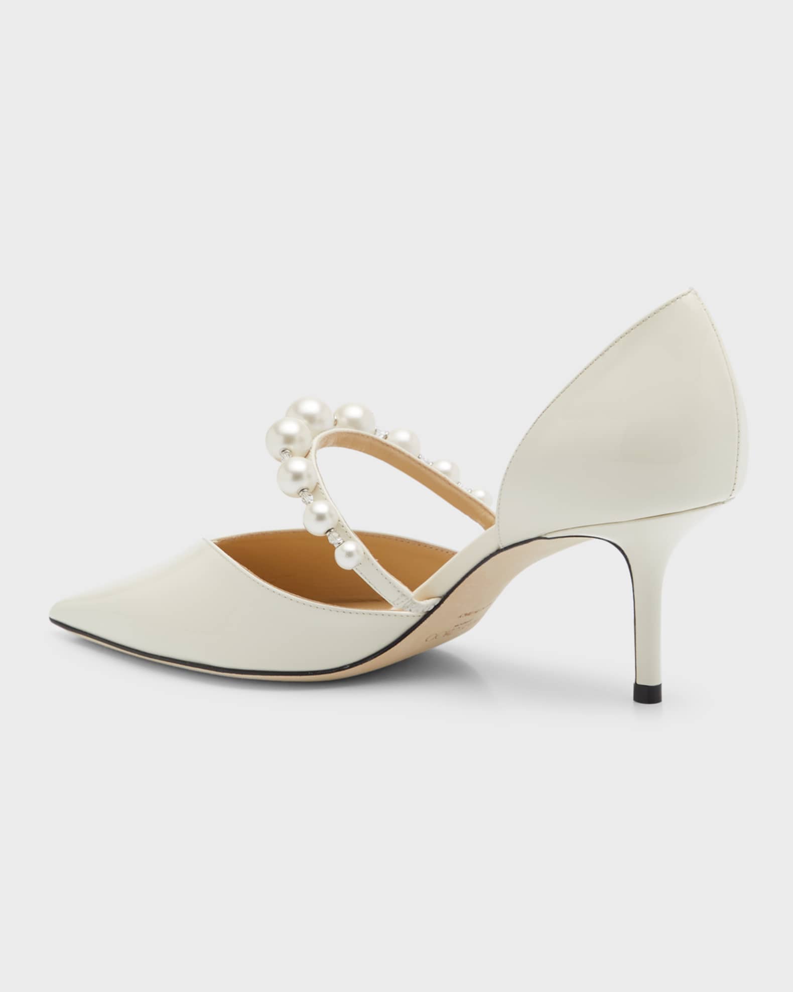 Jimmy Choo Aurelie d'Orsay Pearly Band Pumps | Neiman Marcus