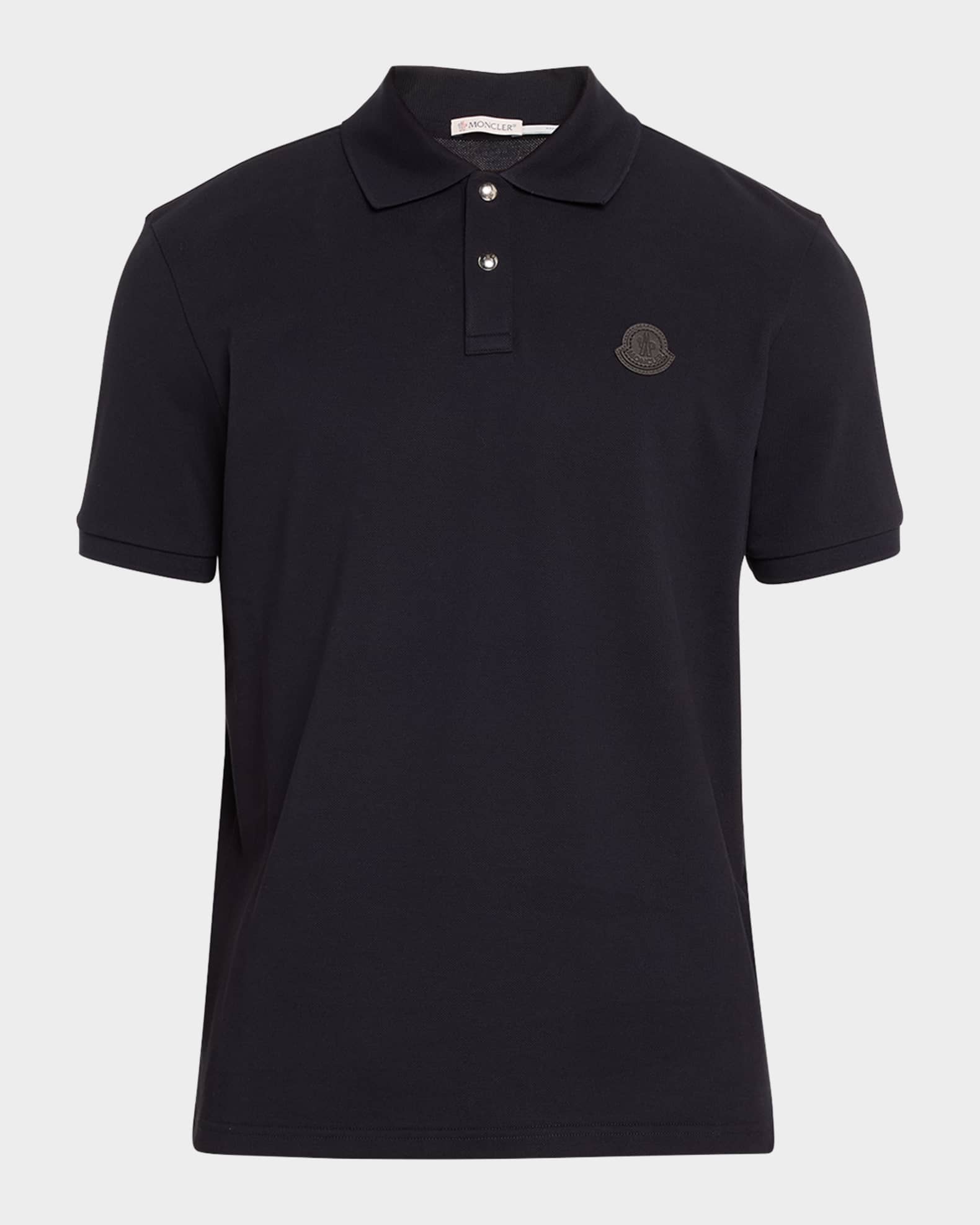 Moncler Men's Small Logo Polo Shirt | Neiman Marcus