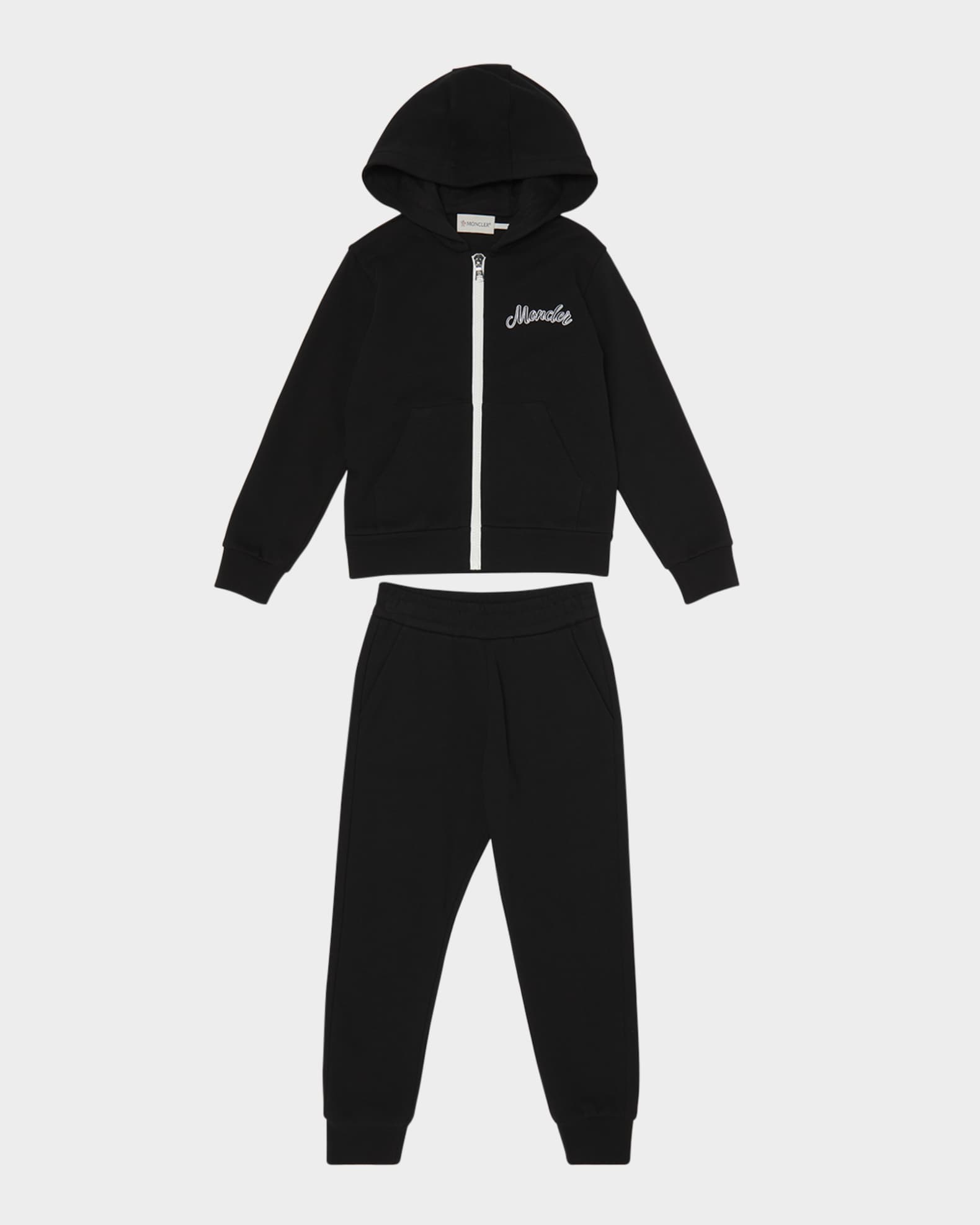 Moncler Boy's Logo Sweatshirt and Joggers Set, Size 4-6 | Neiman