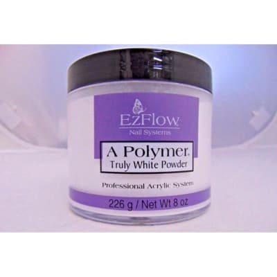 EzFlow A Polymer Truly White ƒ?? Acrylic Powder for Bright Nails
