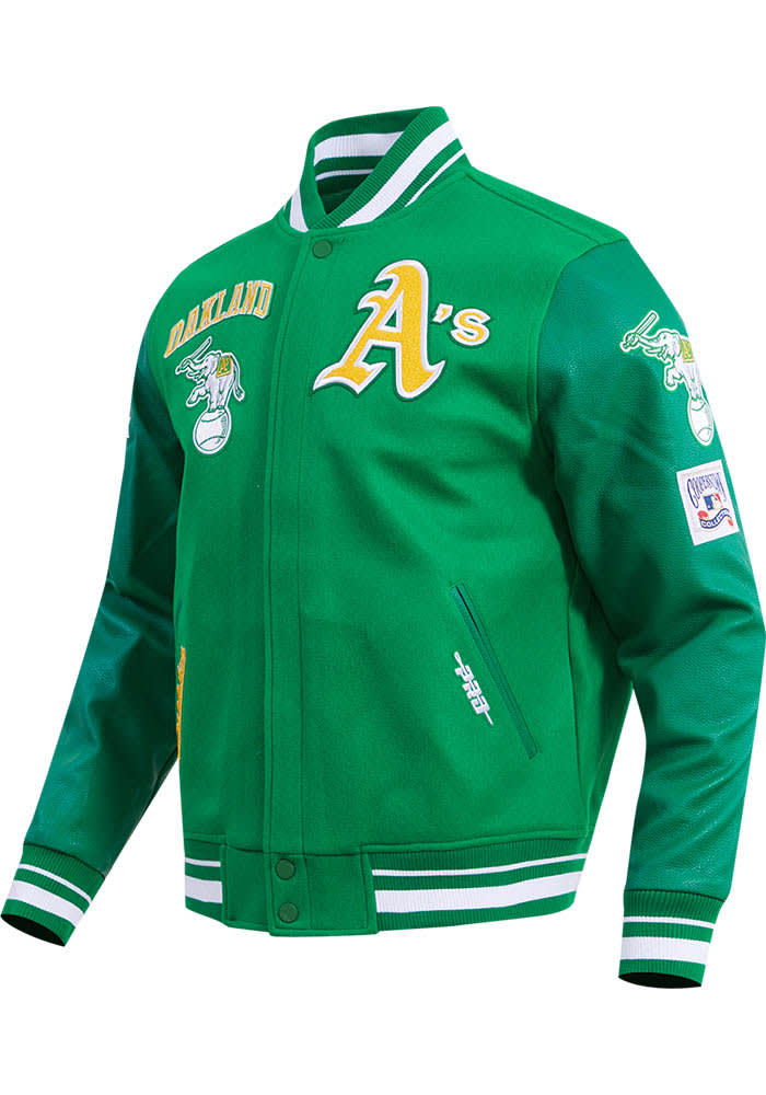 Pro Standard Oakland Athletics Mens KELLYGREEN Retro Wool Varsity