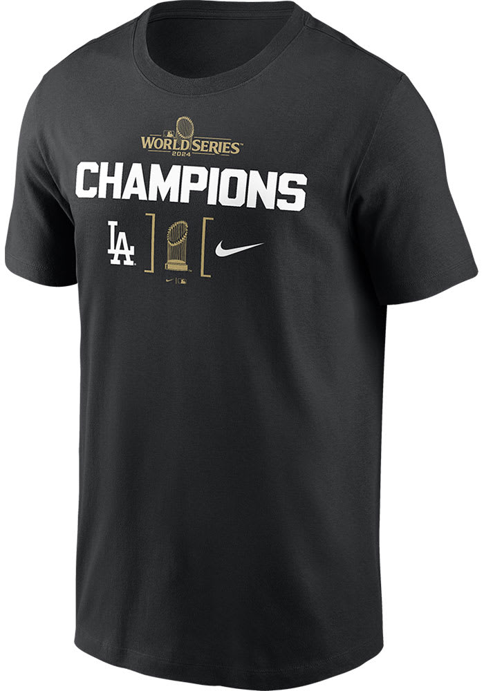 Nike Los Angeles Dodgers BLACK 2024 WS Champion 2 Short Sleeve T