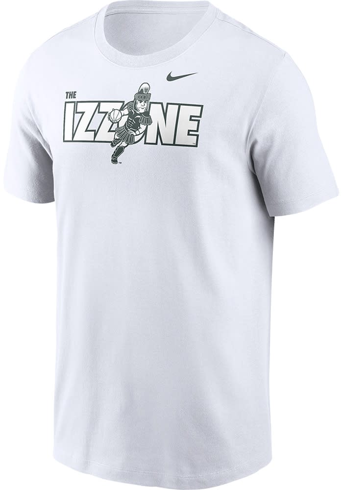 Nike White Michigan State Spartans Izzone Short Sleeve T Shirt