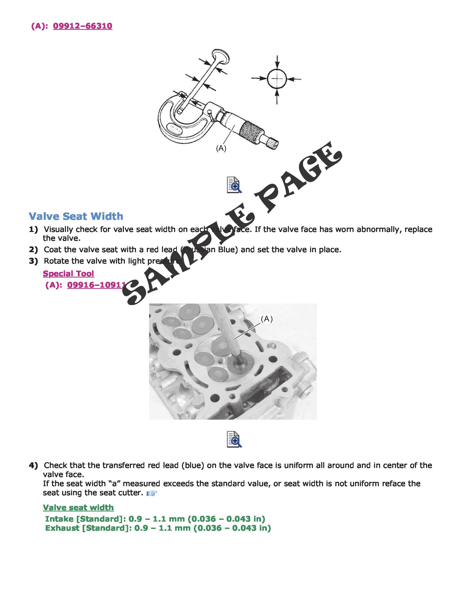 SUZUKI GSX-S1000 GSX S1000A S1000F S1000FA 2015-2018 WORKSHOP