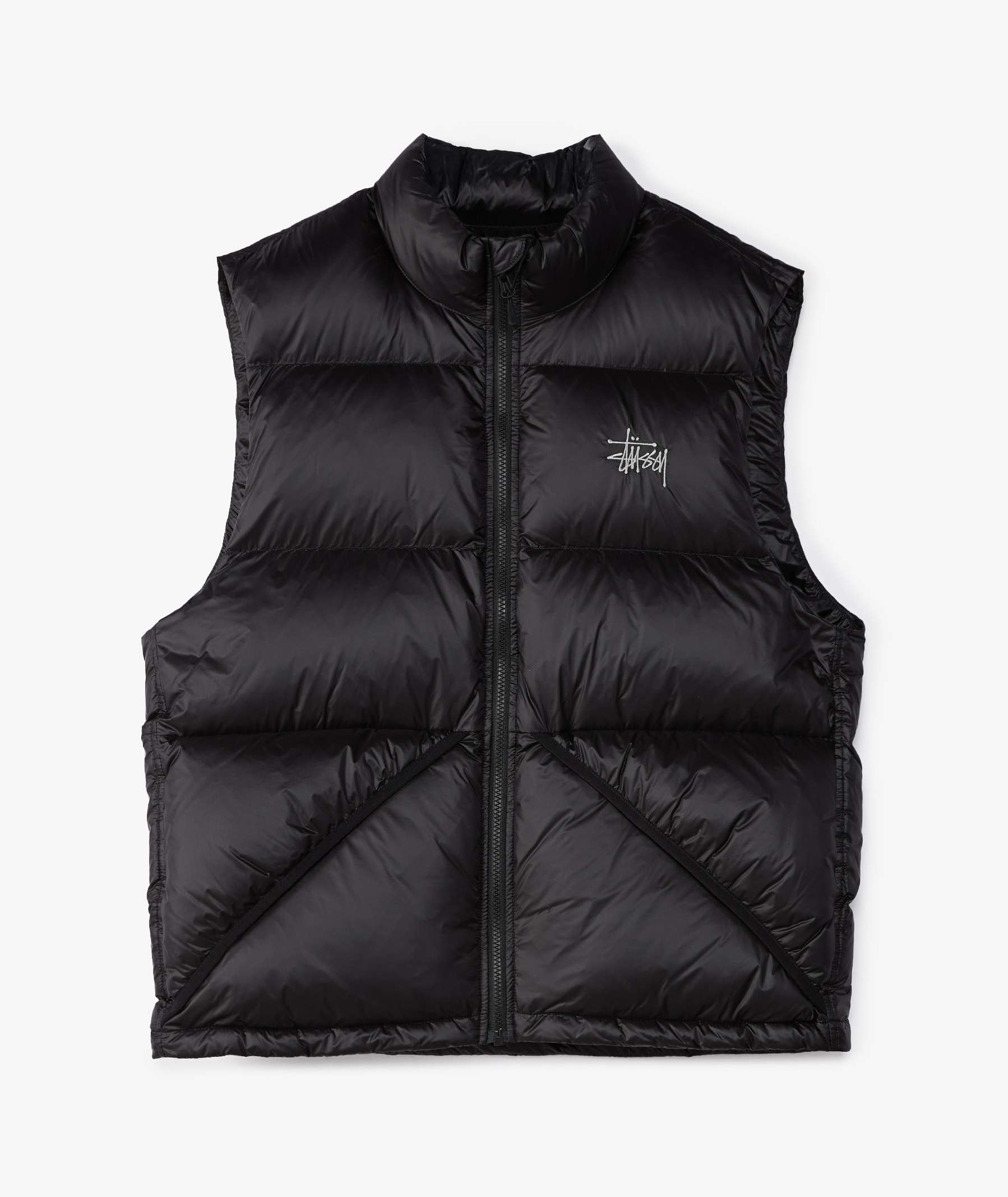 Stüssy Micro Ripstop Down Vest Jacket | 115895-BLAC | SVD USA