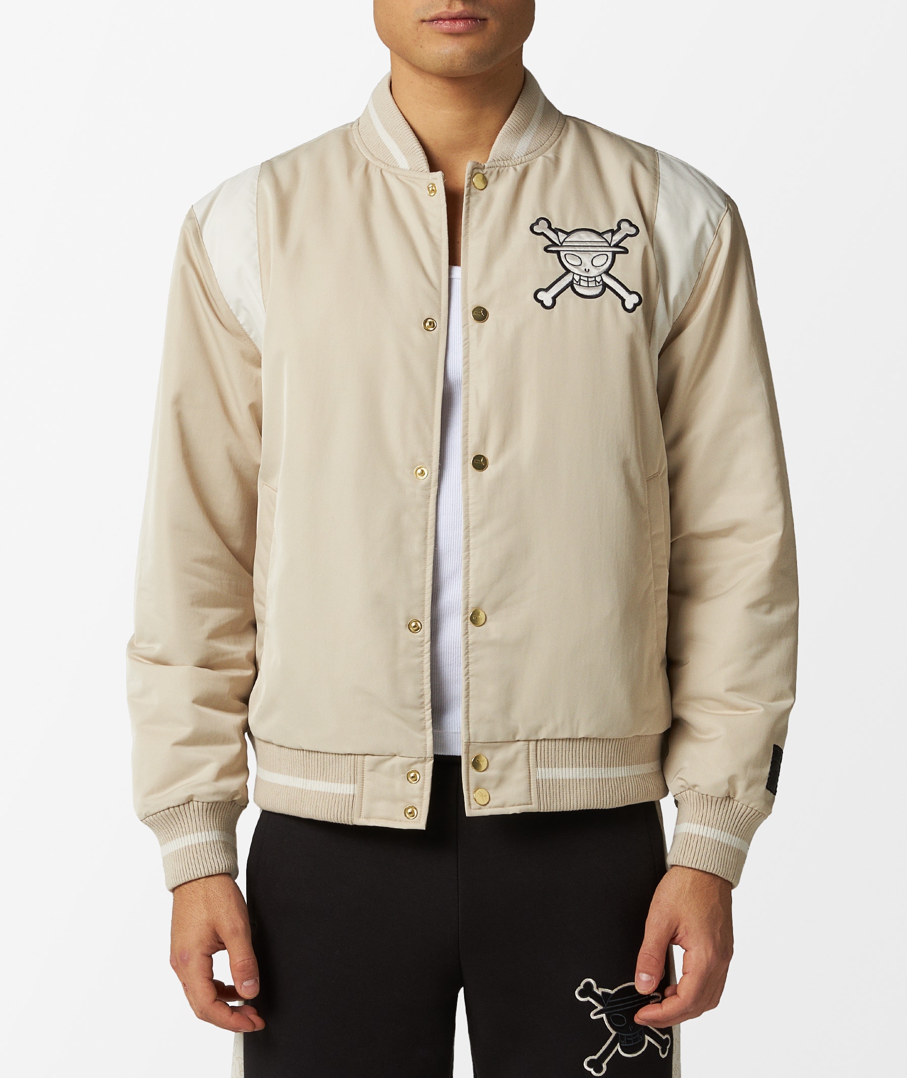 Puma Bomber Jacket x One Piece in Beige | SVD USA
