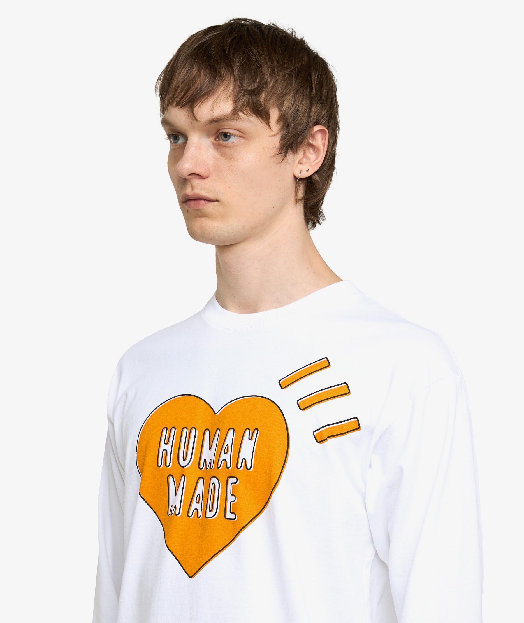 HUMAN MADE 5 Graphic Long Sleeve T-Shirt | HM30CS044-WHITE | SVD USA