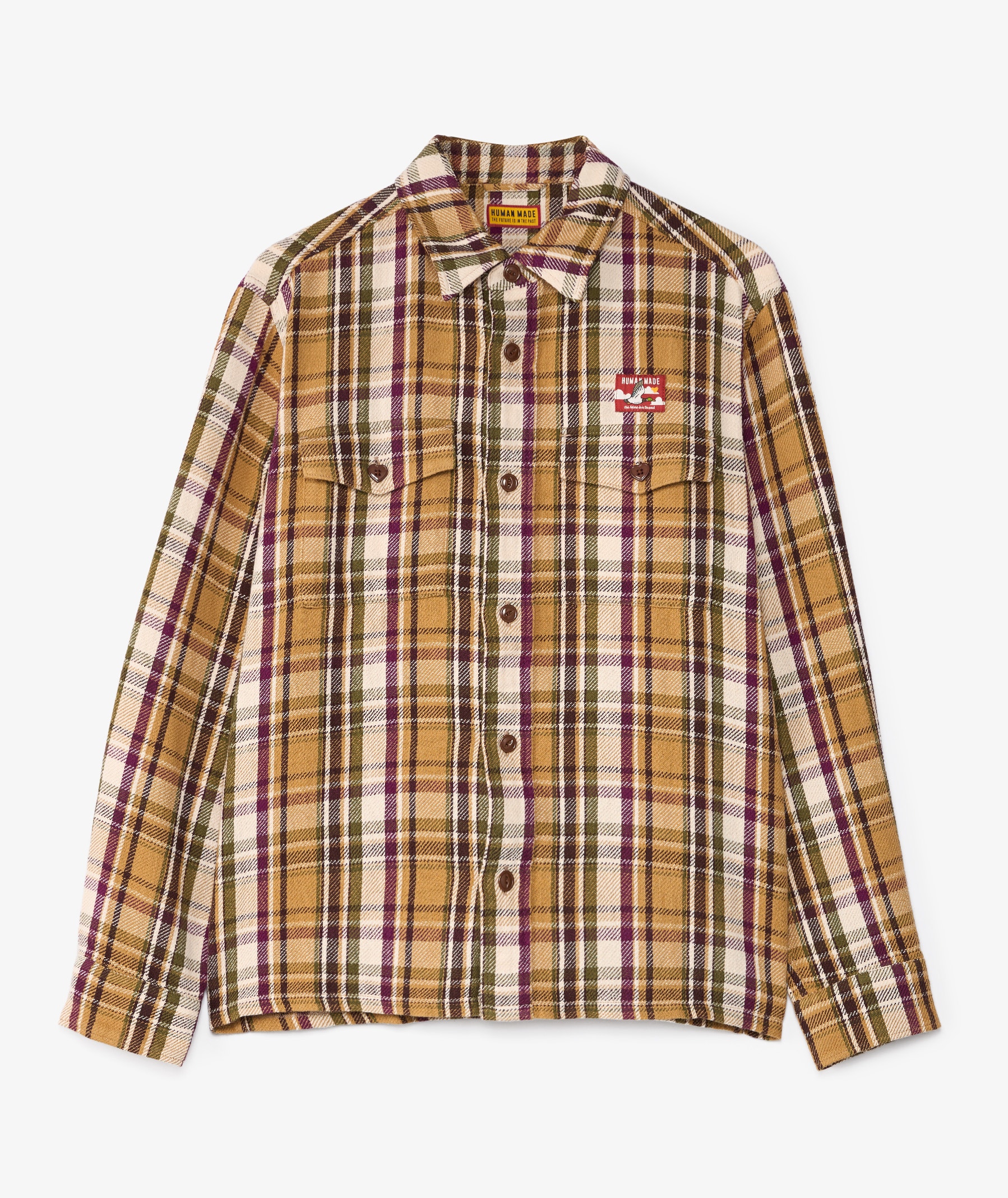 HUMAN MADE Check Shirt | Beige | SVD USA