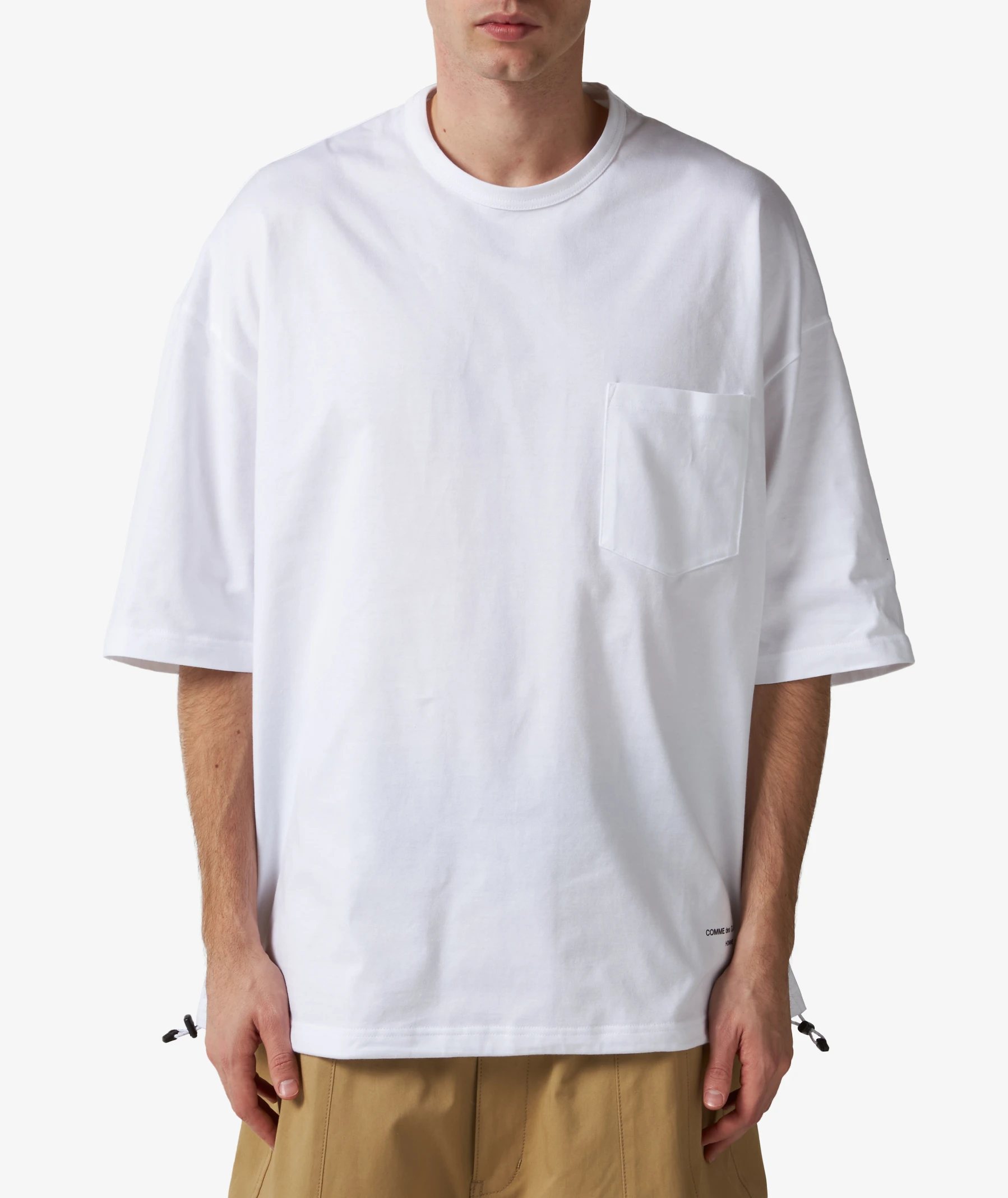 Comme des Garçons Homme Heavyweight Drawcord Pocket T-Shirt in