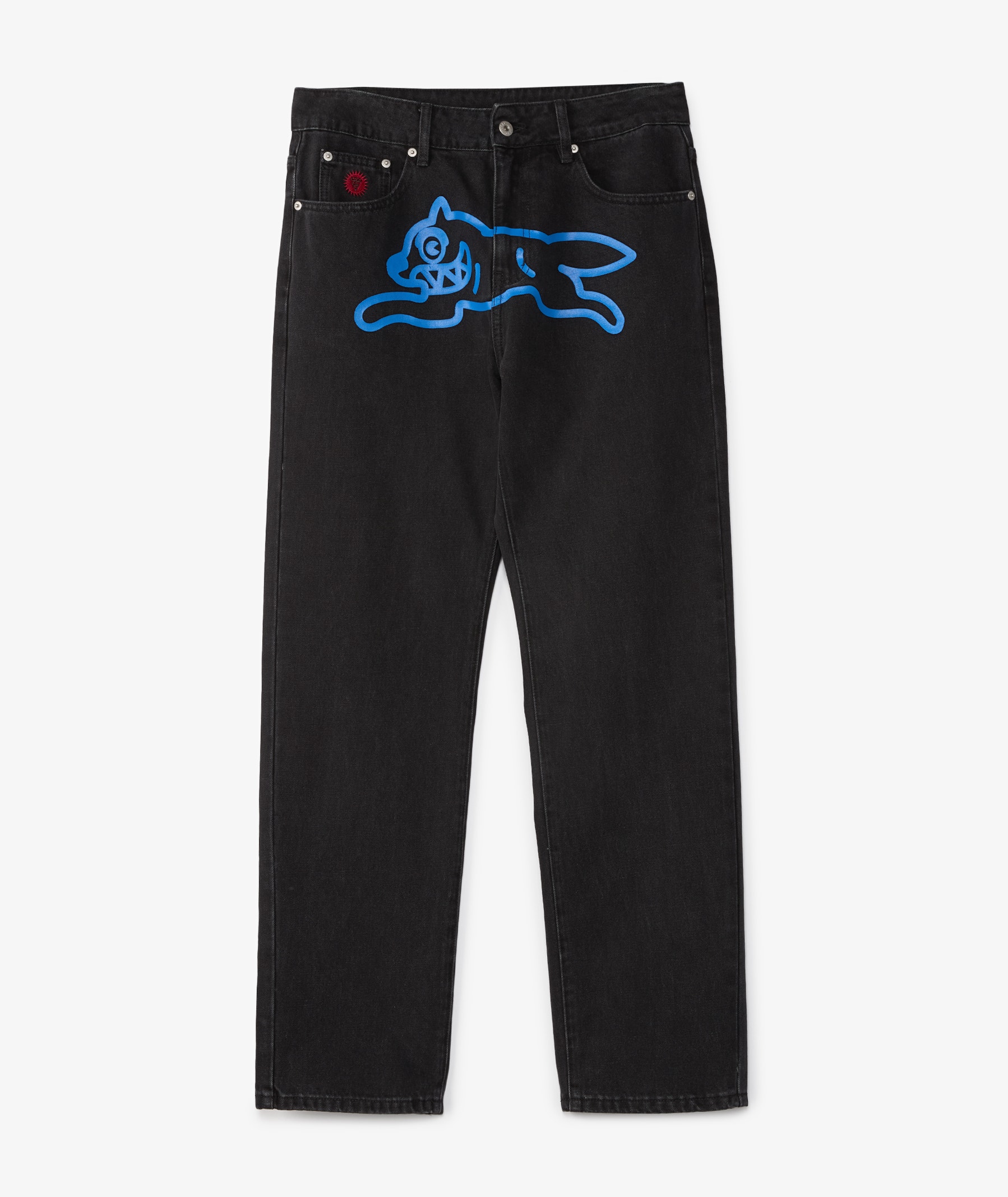 Icecream Running Dog Denim Pants in Black | SVD USA