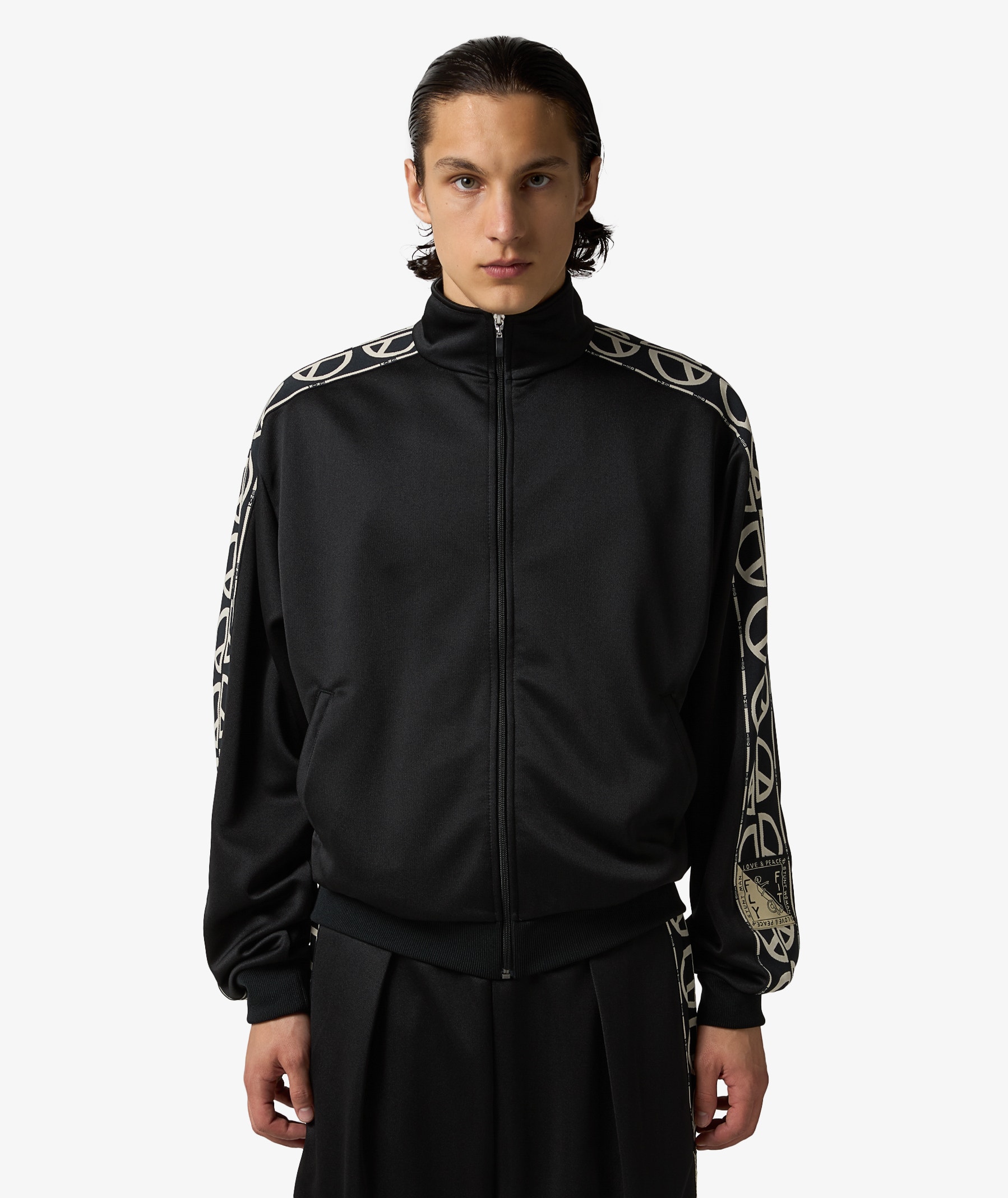 Martine Rose Shrunken Track Jacket in Black | SVD USA