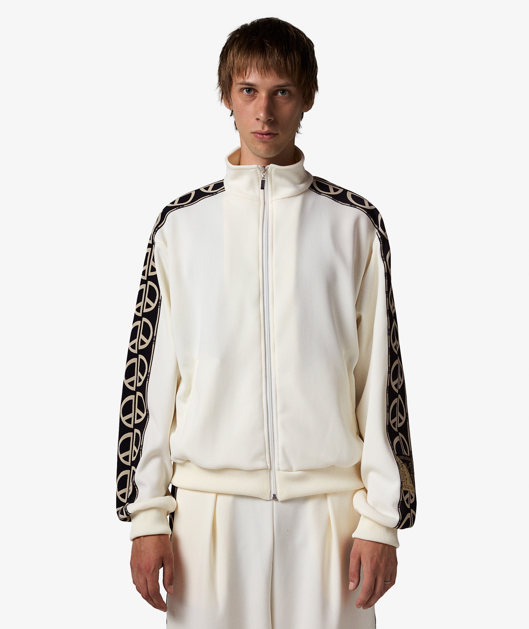 KAPITAL Smooth Jersey TH.DD Track Jacket | White | SVD USA