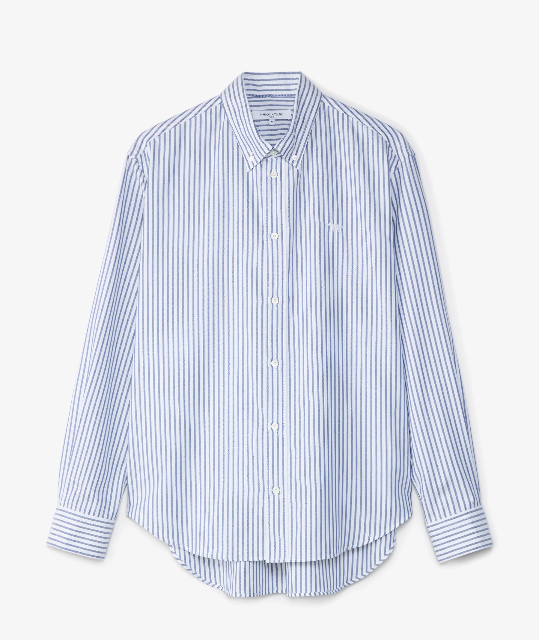 MAISON KITSUNÉ Profile Fox Long Sleeve Shirt | Cloud Blue | SVD