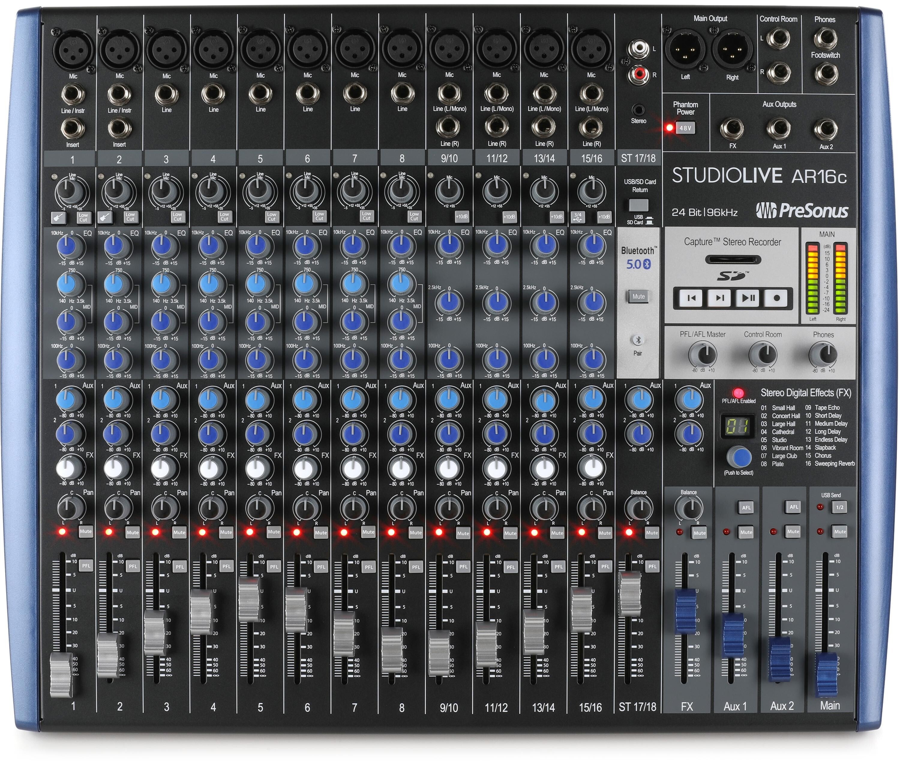 PreSonus StudioLive AR12c Mixer and Audio Interface with Effects