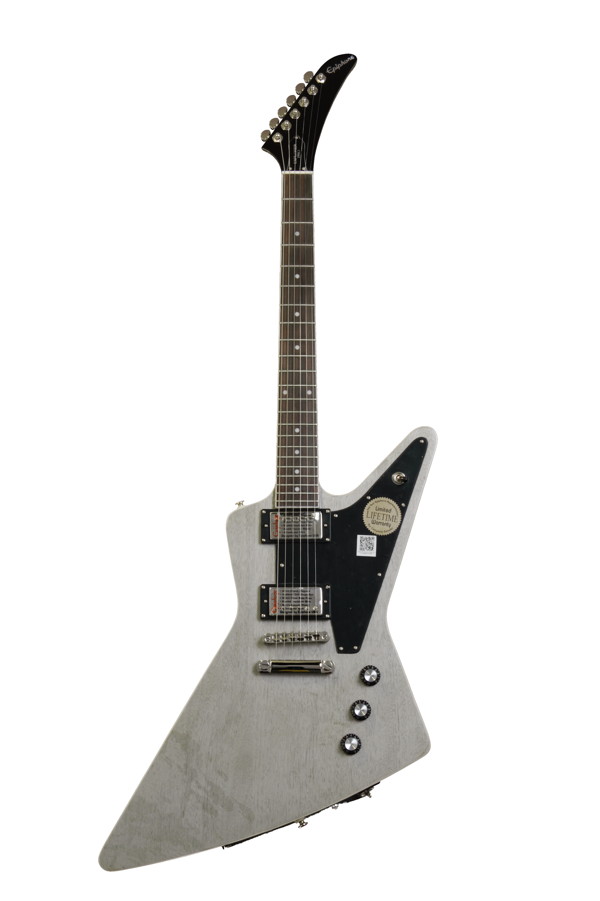 Epiphone Limited Edition Silver Series - Explorer Pro, TV Silver
