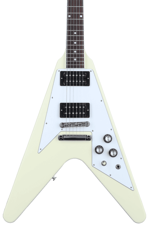 Gibson 70s Flying V Electric Guitar - Classic White | Sweetwater