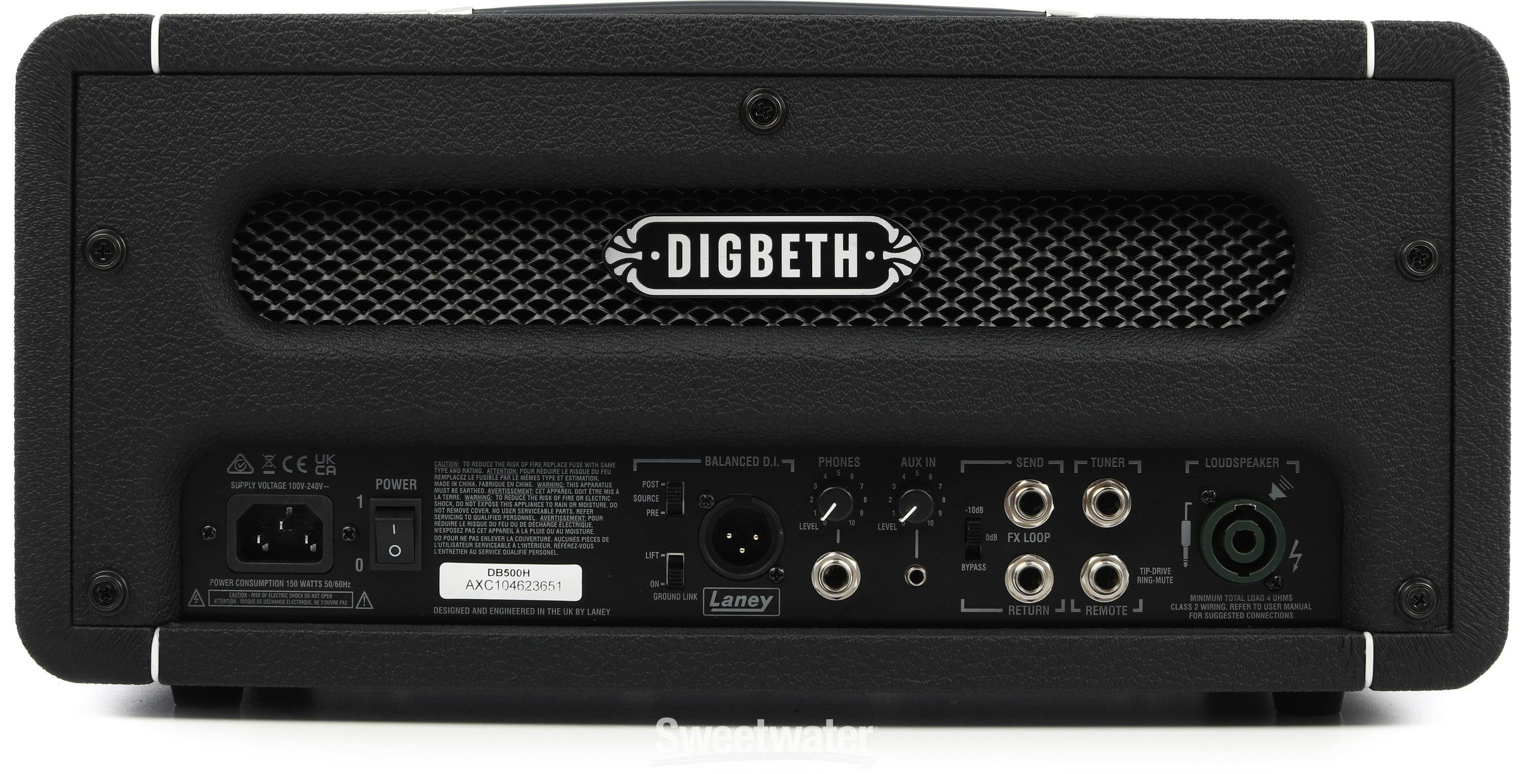 Laney Digbeth DB500H 500-watt Bass Amplifier Head | Sweetwater