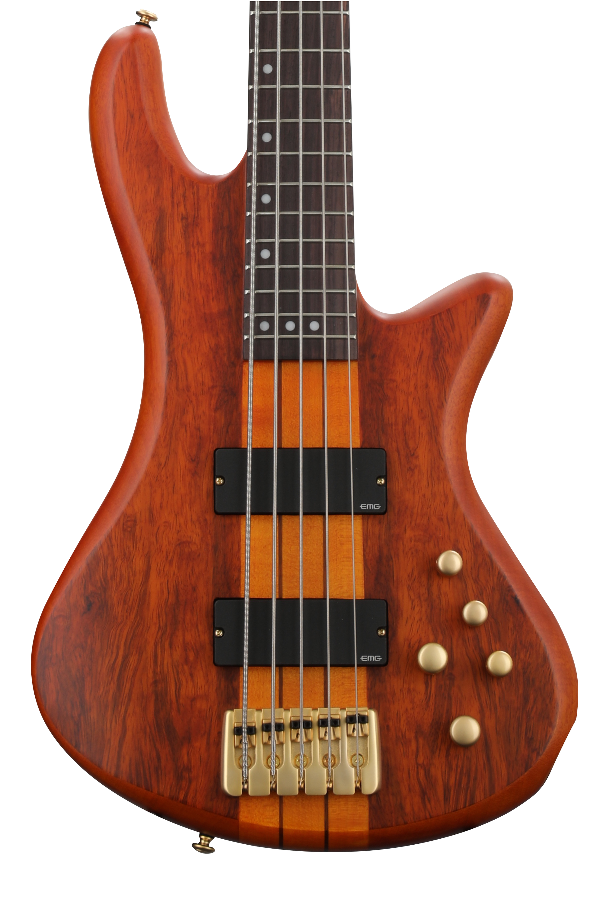 Schecter Stiletto Studio 5 Bass Guitar - Honey Satin | Sweetwater