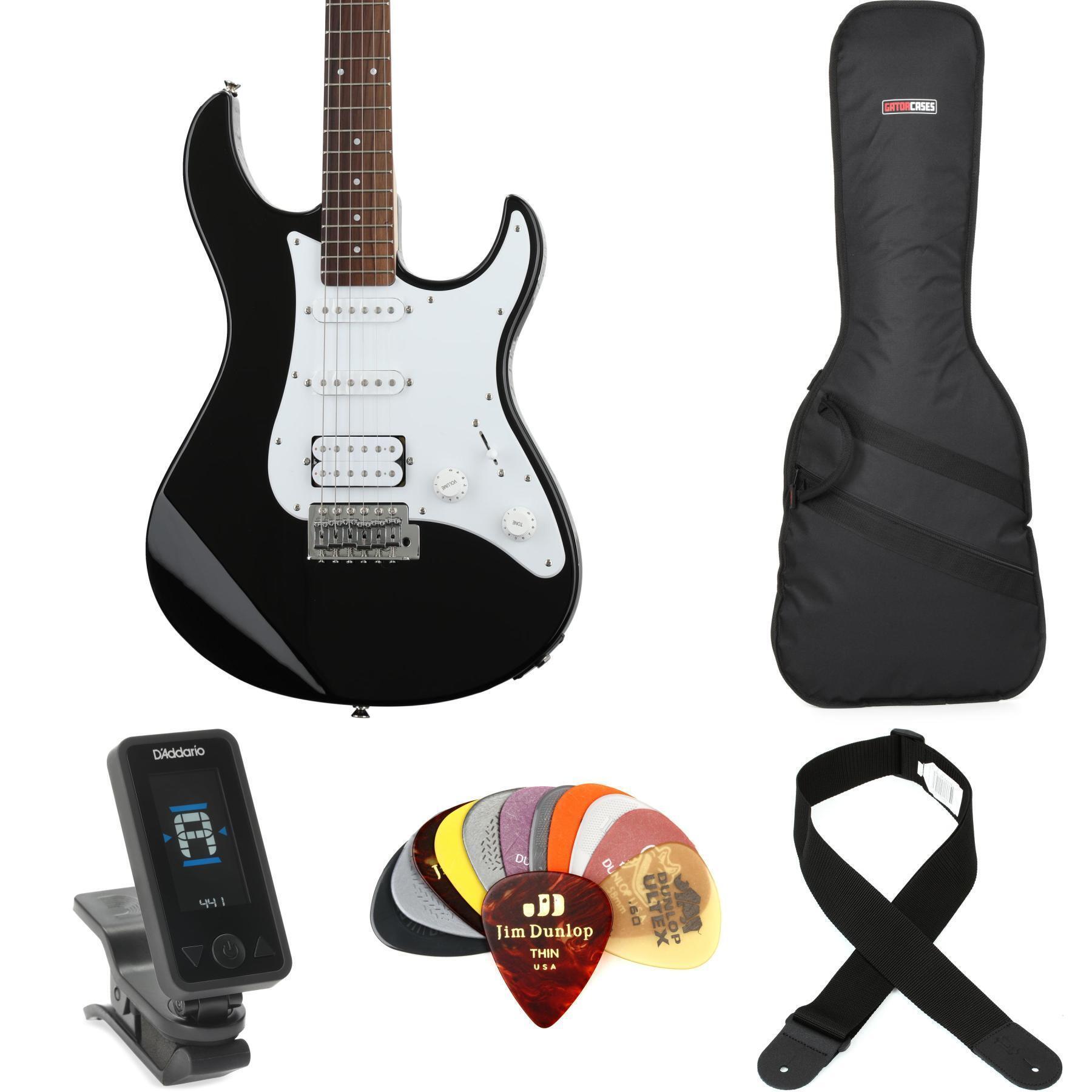 Yamaha PAC012 Pacifica Electric Guitar Essentials Bundle - Black