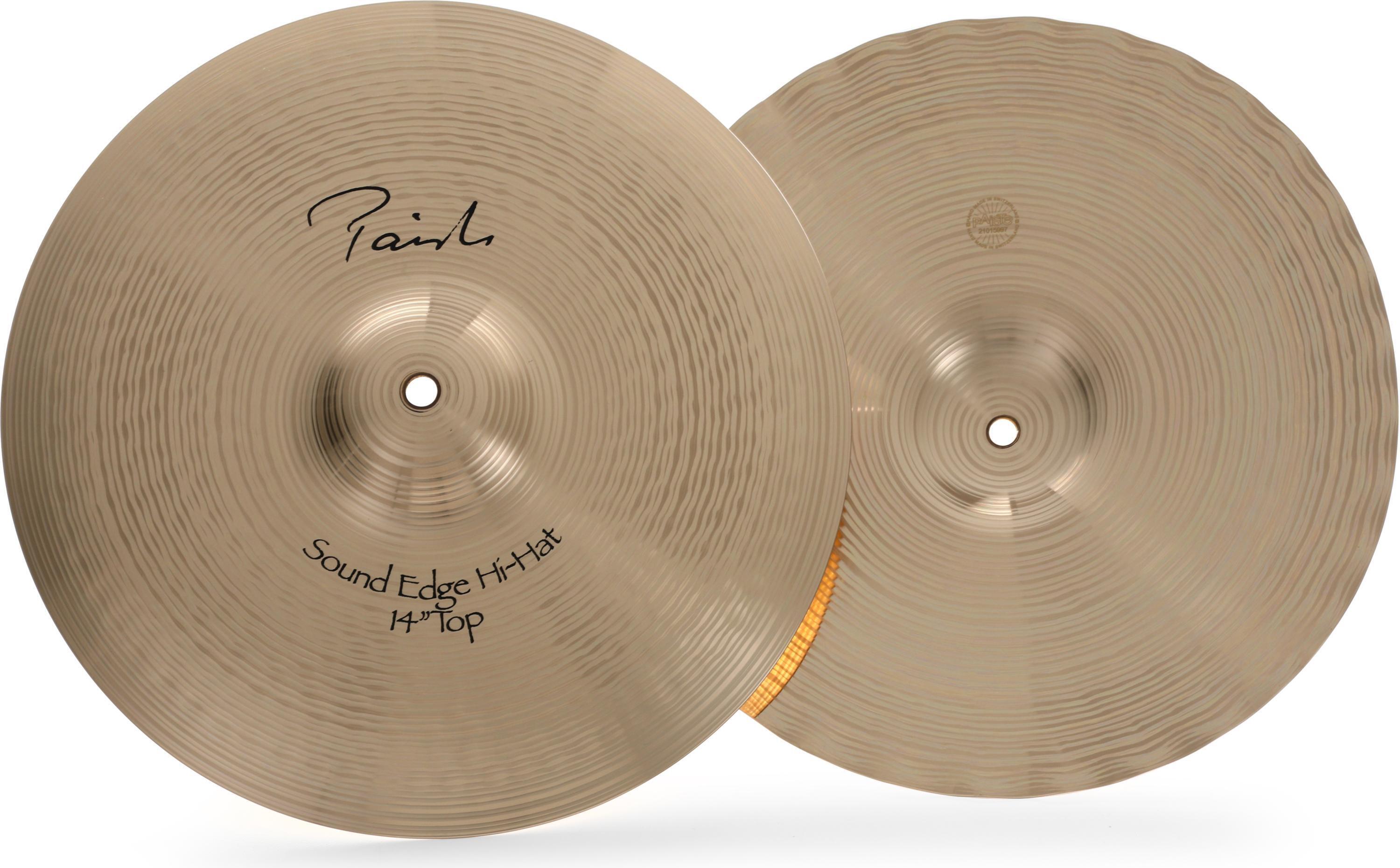 Paiste 14 inch Signature Sound Edge Hi-hat Cymbals | Sweetwater
