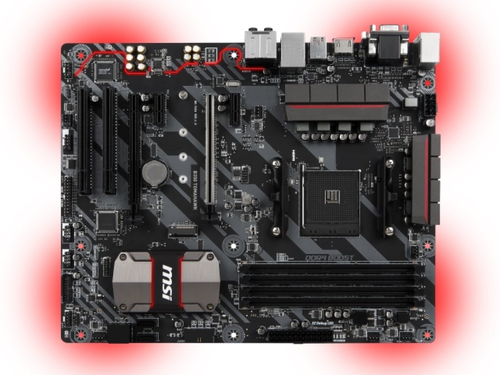 MSI B350 TOMAHAWK AMD 300シリーズ Socket AM4対応 AMD B350チップ