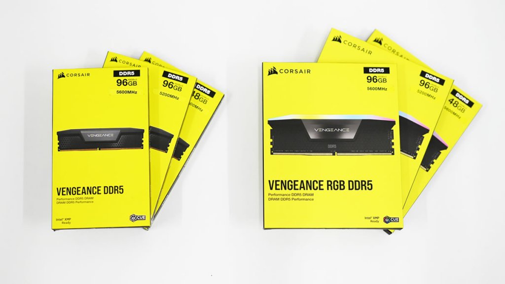 2枚で96GBも、CORSAIRのVengeanceシリーズから24GBと48GBモジュール