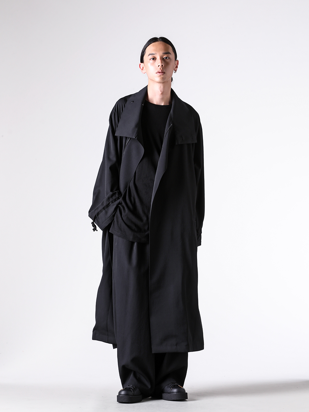 Yohji Yamamoto POUR HOMME 25-26AW クロスジッパーコート ミニマム