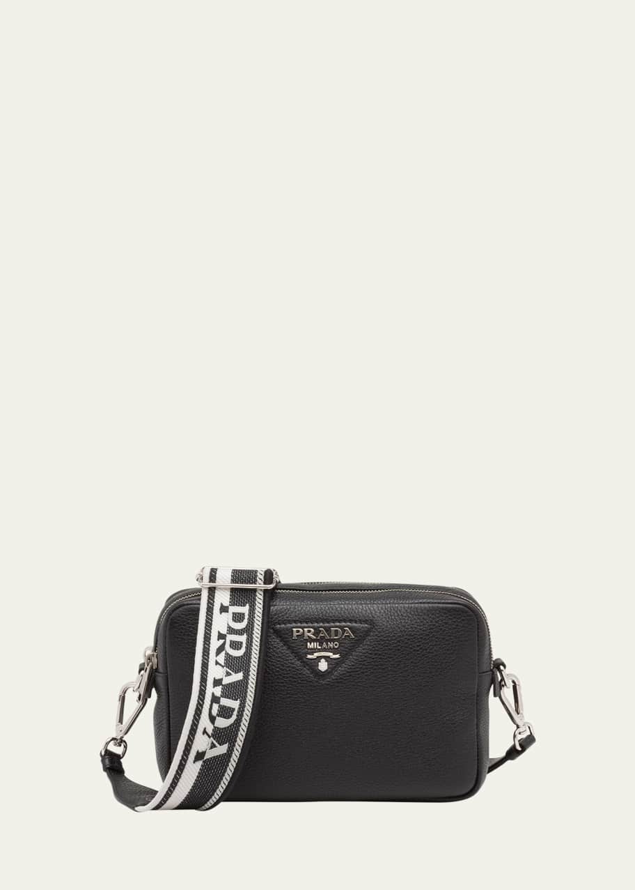 Prada Triangle Logo Zip Camera Crossbody Bag - Bergdorf Goodman