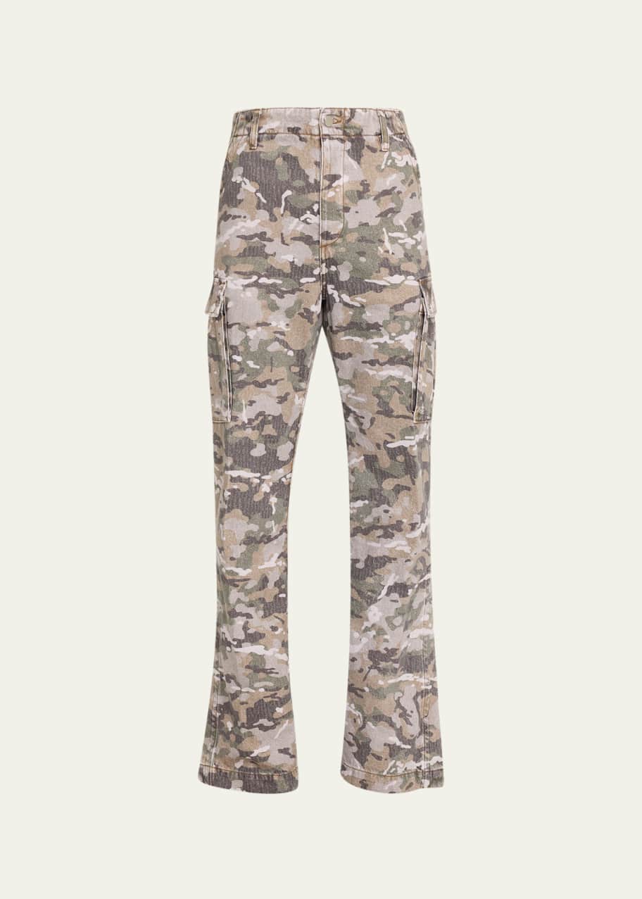 Amiri Men's Camo Kick Flare Cargo Pants - Bergdorf Goodman