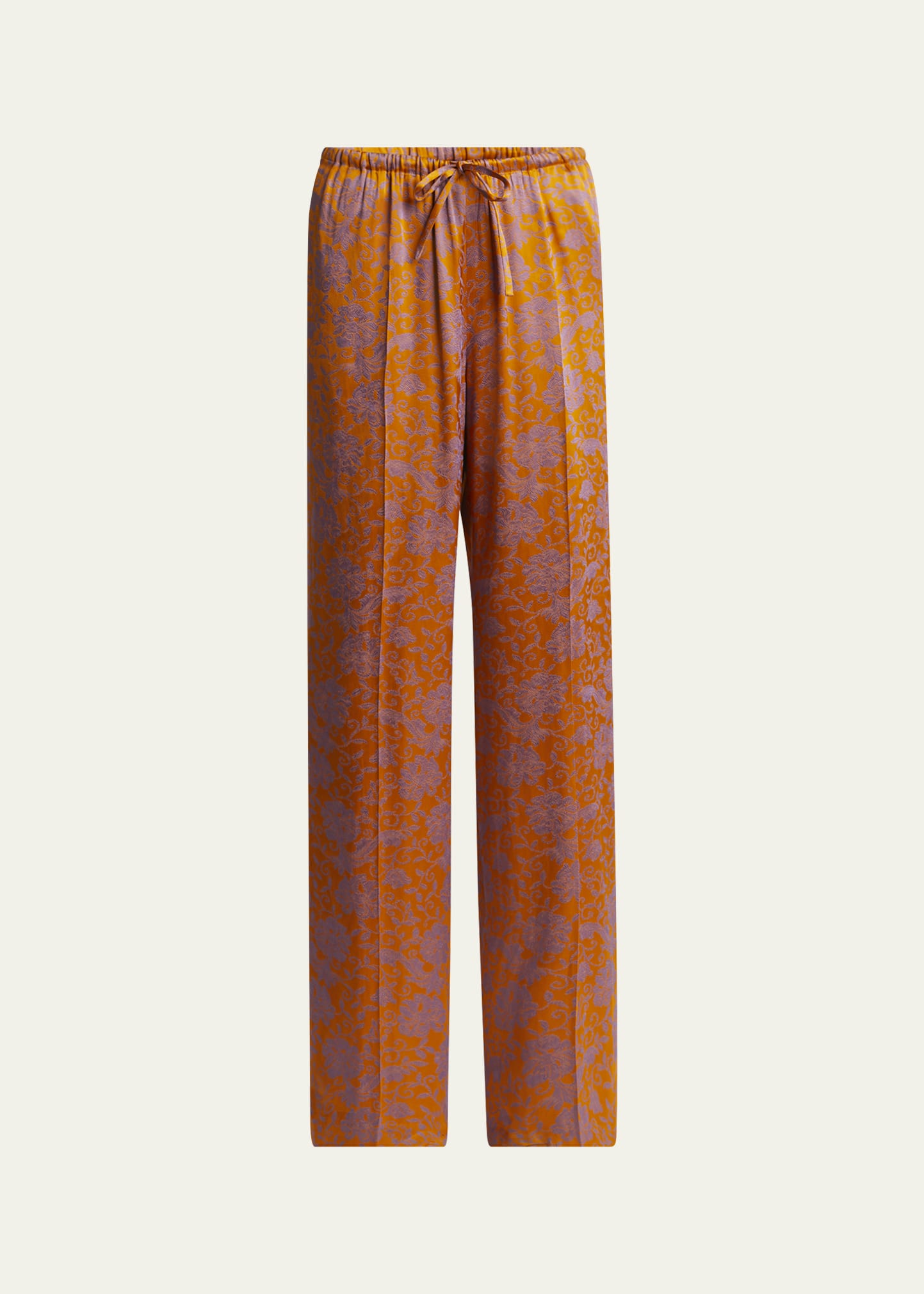 Dries Van Noten Puvis Long Floral Drawstring Pants - Bergdorf Goodman